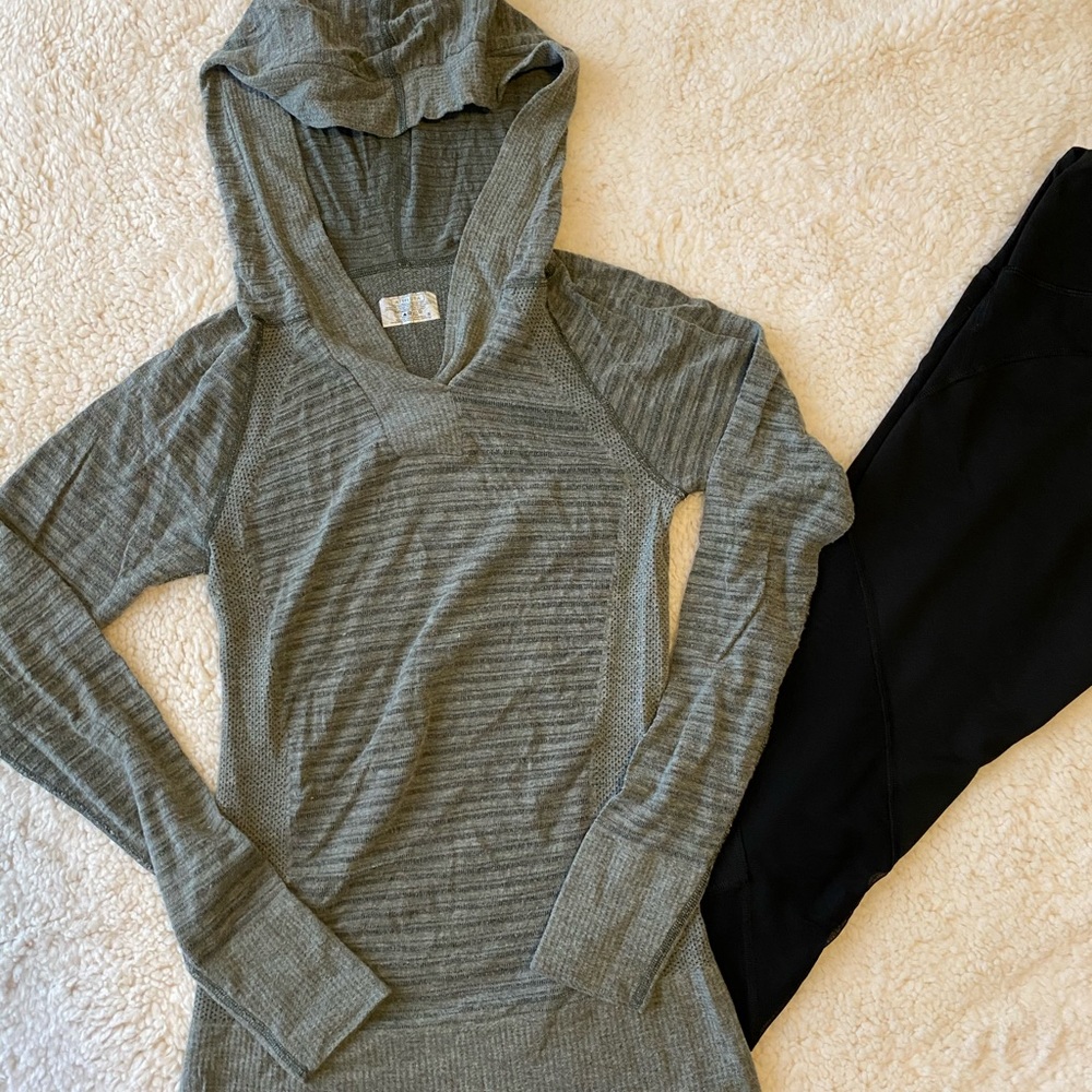 Athleta - lightweight hooded pull over